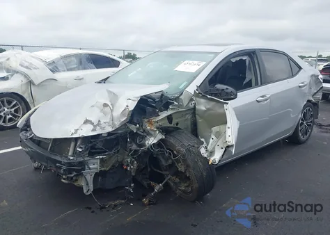 2015 Toyota Corolla S Plus z USA, uszkodzony, nr VIN 2T1BURHE1FC368087